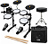Kit Bateria Eletrônica Nagano Tech NTF-01 7 Pads, Amplificador Laney DH40 40W , Banco e Baquetas - Imagem 1