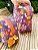 necessaire meia lua floral - Imagem 1
