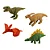 Borracha Raptors Dinossauro 3D BRW - Imagem 1