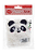 Mini Caderno/Caderneta Chaveiro Panda  Branco Molin - Imagem 1