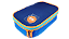 Estojo Escolar Box com Divisória Azul - CiS - Imagem 1