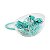 KIT DE CLIPS E PRENDEDOR DE PAPEL VERDE AGUA - Imagem 1