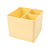 PORTA OBJETO DELLO 3 DIVISORIAS AMARELO - Imagem 1