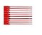 LACRE P/MALOTE VERMELHO ESCADA 23CM. PCT.C/100 - NOVA LACRES - Imagem 1