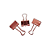 PRENDEDOR PAPEL KIT 25MM ROSE GOLD- CARTELA C/10 - Imagem 2