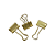 PRENDEDOR PAPEL KIT 19MM C/10 GOLD CARTELA - Imagem 2