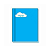 CADERNO CALIGRAFIA BROCHURA CREDEAL AZUL 40 FOLHAS - Imagem 1
