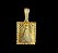 Pingente Nossa Senhora Cravejada Banhada a Ouro 18K - Imagem 1