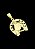 Corrente com Pingente de Ferradura Banhado a Ouro 18K - Imagem 2