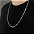 Conjunto Corrente e Pulseira Elos 3x1 3mm 70cm em Prata 925 - Imagem 3