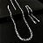 Conjunto Corrente e Pulseira Elos 3x1 3mm 70cm em Prata 925 - Imagem 1