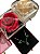 Kit caixa com rosa e Conjunto Colar e Brinco de Coração mini 5mm em Prata 925 - Imagem 3