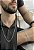 Kit Corrente e Pulseira Masculina Elos Cadeado 2mm 70cm - Imagem 1