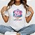 Camiseta Baby Look Feminina Flor Cósmica Om Yoga Meditação - Imagem 1