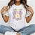 Camiseta Baby Look Feminina Mandala Elefante Yoga Meditação - Imagem 1