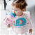 Babador Impermeável Com Bolso Pega Migalhas e Velcro Animal Fun Bebê Infantil Buba - Imagem 2