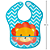 Babador Impermeável Com Bolso Pega Migalhas e Velcro Animal Fun Bebê Infantil Buba - Imagem 5