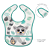 Babador Impermeável Com Bolso Pega Migalhas e Velcro Animal Fun Bebê Infantil Buba - Imagem 18