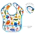 Babador Impermeável Com Bolso Pega Migalhas e Velcro Animal Fun Bebê Infantil Buba - Imagem 20