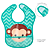 Babador Impermeável Com Bolso Pega Migalhas e Velcro Animal Fun Bebê Infantil Buba - Imagem 8