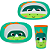 Kit Refeição Bubazoo Prato Divisória Bowl e Copo Introdução Alimentar Bebê Infantil Buba - Imagem 7
