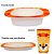 Kit Refeição Bubazoo Prato Divisória Bowl e Copo Introdução Alimentar Bebê Infantil Buba - Imagem 3