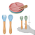 Kit Talher Infantil Colher e Garfo Silicone e Bambu Buba Introdução Alimentar Bebê - Imagem 3