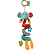 Móbile de Pelúcia Mola de Atividades Happy Zoo Espiral Para Berço e Carrinho Bebê Infantil Buba - Imagem 12