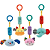 Móbile Sininho Pelúcia Happy Zoo Brinquedo Carrinho Buba Bebê Criança Infantil - Imagem 1