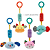 Móbile Sininho Pelúcia Happy Zoo Brinquedo Carrinho Buba Bebê Criança Infantil - Imagem 2