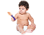 Mordedor Chocalho Mãozinha Colorido Bebê Infantil Toyster - Imagem 2