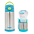 Kit Pote Térmico Inox Com Colher 320ml + Garra Térmica Inox Com Canudo 400ml Buba - Imagem 6