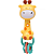 Girafa Brinquedo Musical Com Luz e Sons Mordedor Buba Bebê Infantil - Imagem 1