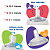 Kit 3 Mamadeiras Lillo Evolution Primeiros Passos 50/150/240 ml Com Tampa Antivazamento e Bico Redondo - Imagem 3
