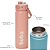 Garrafa Térmica Infantil Parede Dupla Inox 600ml Buba Com Alça e Tampa Protetora - Imagem 7
