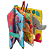 Livrinho de Atividades Sensoriais Tecido Buba Cores e Texturas Brinquedo Infantil +3m - Imagem 4