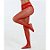 Meia calça arrastão - Vermelho - Imagem 1