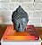 Escultura Decorativa Cabeça de Buda em Resina Cinza (16cm) - Imagem 4