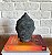 Escultura Decorativa Cabeça de Buda em Resina Cinza (16cm) - Imagem 3