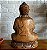 Escultura de Buda em Madeira Suar 40 cm | Abhaya Mudra - Imagem 4