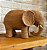 Escultura Decorativa Elefante Marrom com Aspecto de Rattan (2 tamanhos) - Imagem 3