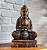 Escultura de Buda Dourado em Madeira (30cm) - Imagem 1