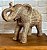 Escultura de Elefante com Aspecto de Fibra Natural - Imagem 1