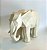 Escultura de Elefante em Poliresina Cor Branca (19x25) - Imagem 3