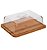 Porta Frios de Bambu com Tampa Transparente Ecokitchen (18x24) - Imagem 1
