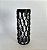 Vaso Decorativo 3D Trama Preta com Tubo de Vidro - Imagem 1