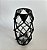 Vaso Decorativo 3D Preto com Tubo de Vidro - Imagem 2