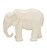 Escultura Decorativa de Elefante Cubista Off White (15x19) - Imagem 2