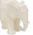Escultura Decorativa de Elefante Cubista Off White (15x19) - Imagem 4