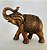 Escultura Decorativa de Elefante Bronze com Tromba para Cima - Imagem 1